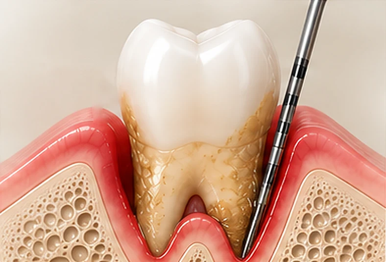 Advanced Periodontitis — periodontal stage illustration, Smile Spot Dentistry Venice FL