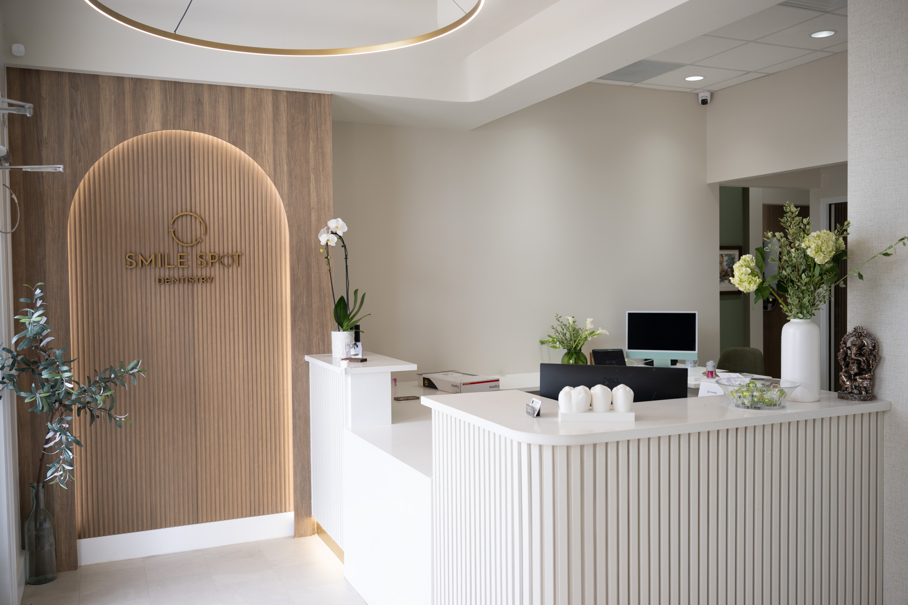 Reception at Smile Spot Dentistry, 273 S Tamiami Trail, Venice, Florida